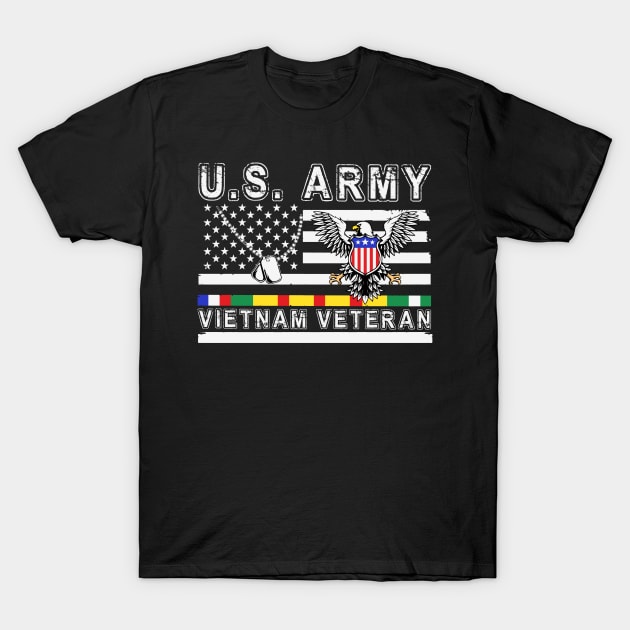 US Army Vietnam Veteran T-Shirt by Barang Alus